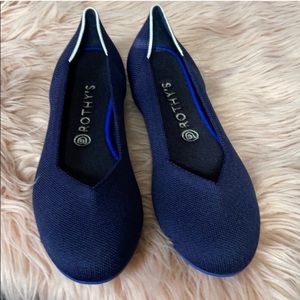 Rothys retired blue sole round size 9 flat shoes
